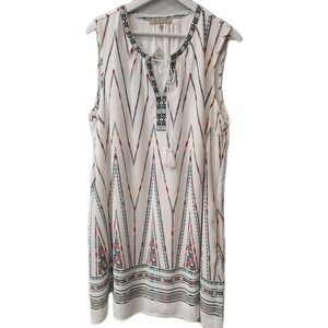 MY DANIELLE‎ Texture Stripe Sheath Dress Sz XXL Boho Tribal Casual Beach Boho